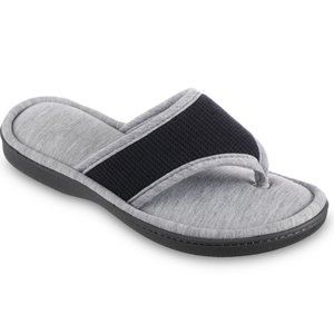 NEW Isotoner Waffle Knit Helena Thong Slipper